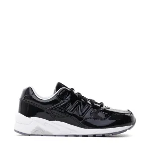 NEW BALANCE REVLITE WOMEN PATENT LEATHER BLACK SILVER WRT580MT