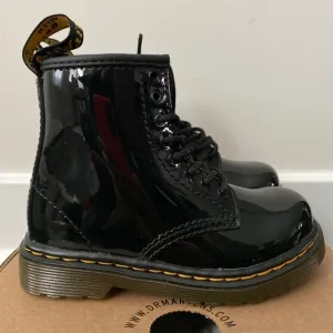 NIB Dr. Martens Toddler 1460 Black Patent Leather Boot Size 8