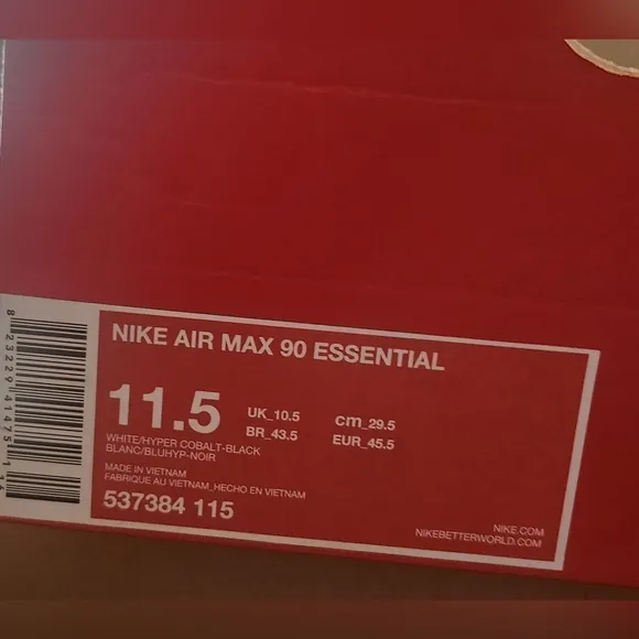 NIKE AIR MAX 90 537384 115 MEN'S SIZE 11.5