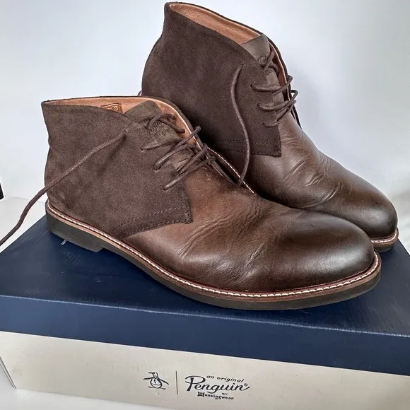 Original Penguin Brown Suede Desert BootsSize:10.5