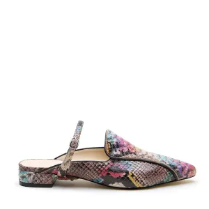 Painted Snake Pointed Loafer   Twiggy Strap