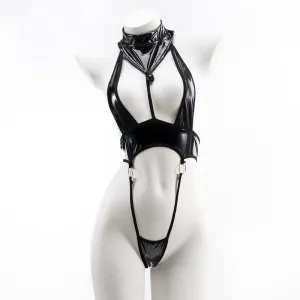 Patent leather jumpsuit AN0312