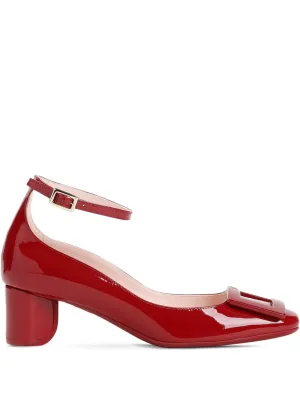 Patent leather pumps