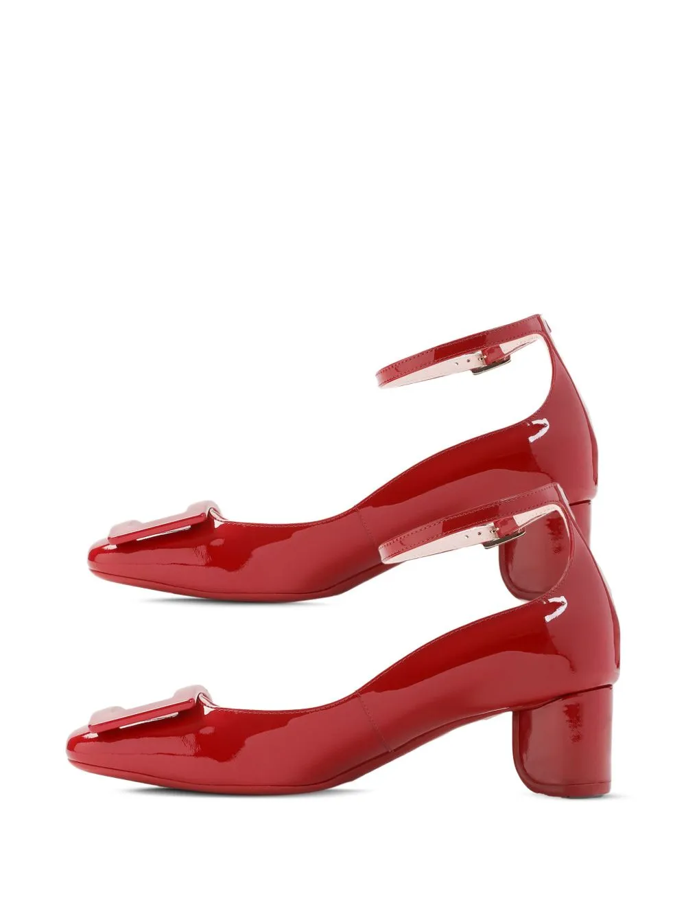 Patent leather pumps