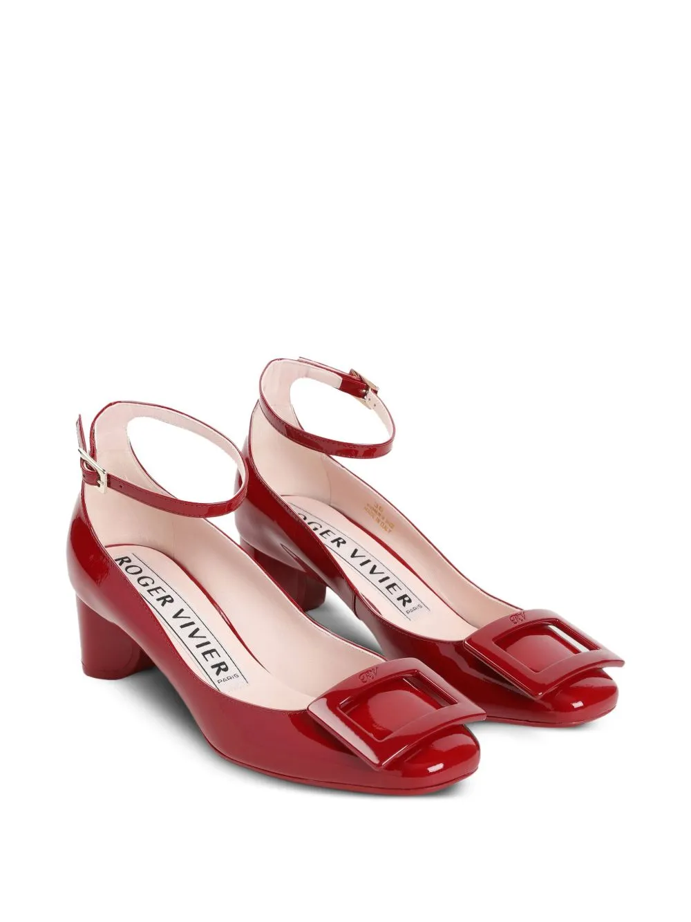 Patent leather pumps