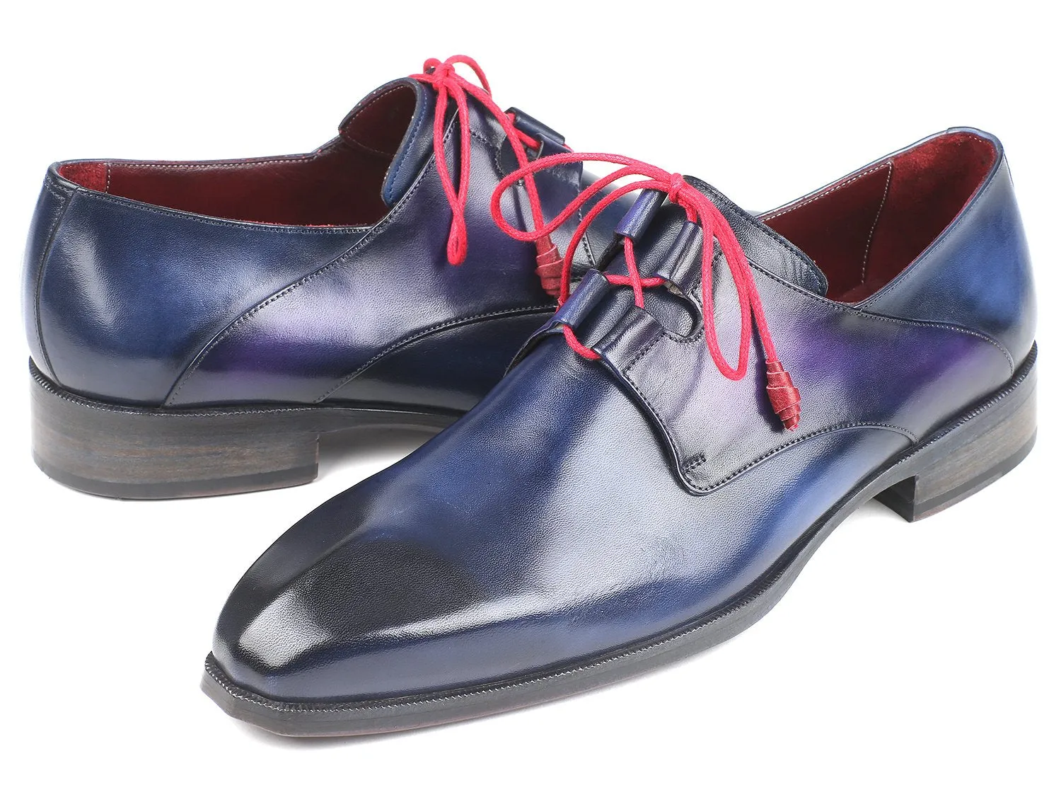 Paul Parkman Men's Ghillie Lacing Dress Shoes in Blue