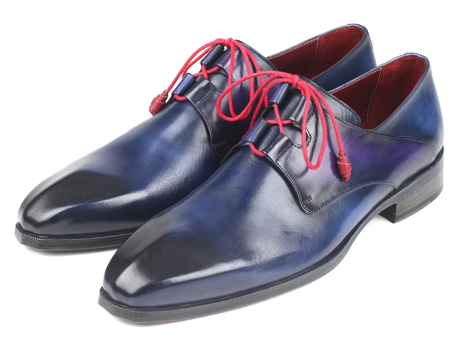 Paul Parkman Men's Ghillie Lacing Dress Shoes in Blue