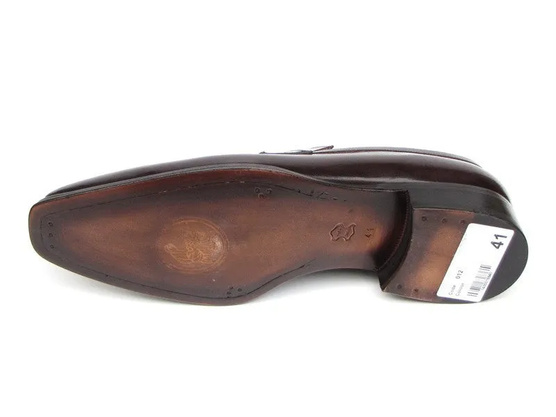 Paul Parkman Men's Hand-Painted Loafers in Bronze