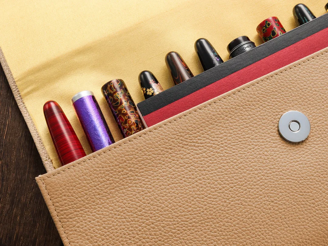 Penfolium 12 Pen Portfolio - Beige