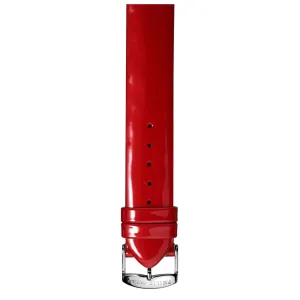 PHILIP STEIN Signature Red Patent Leather Strap Size 2