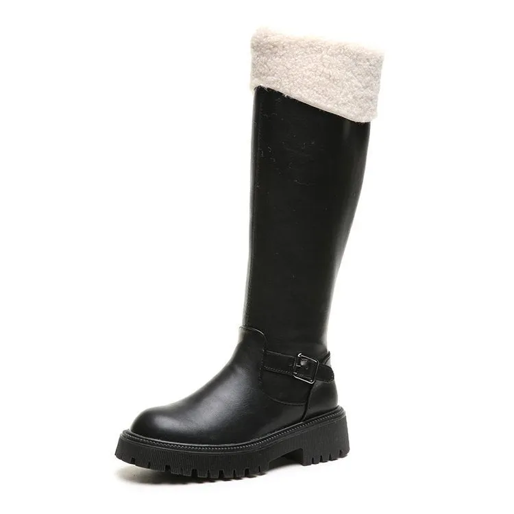 Plus Velvet Was Thin Snow Boots Tall And Thin Boots