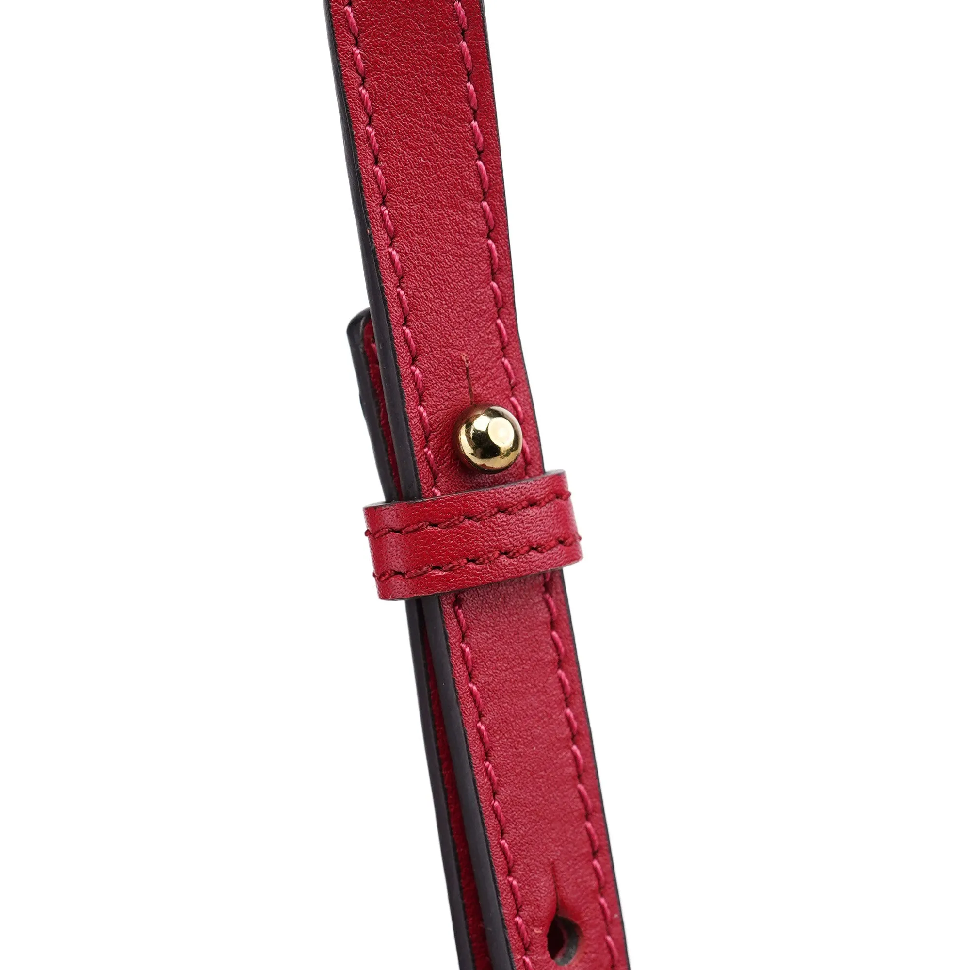 Red Calfskin Knot 2-Way Tote Bag