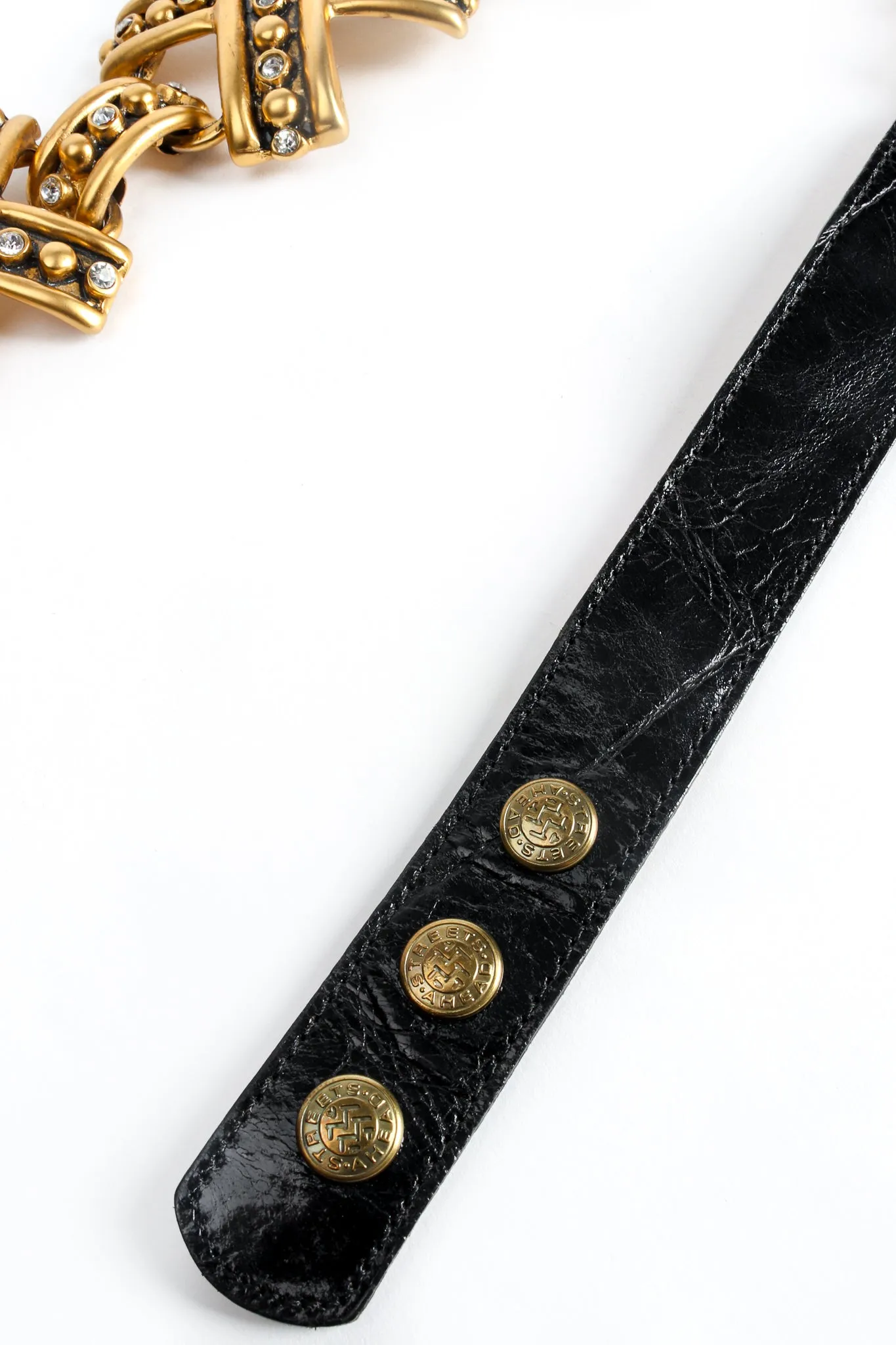Rhinestone Studded X Belt