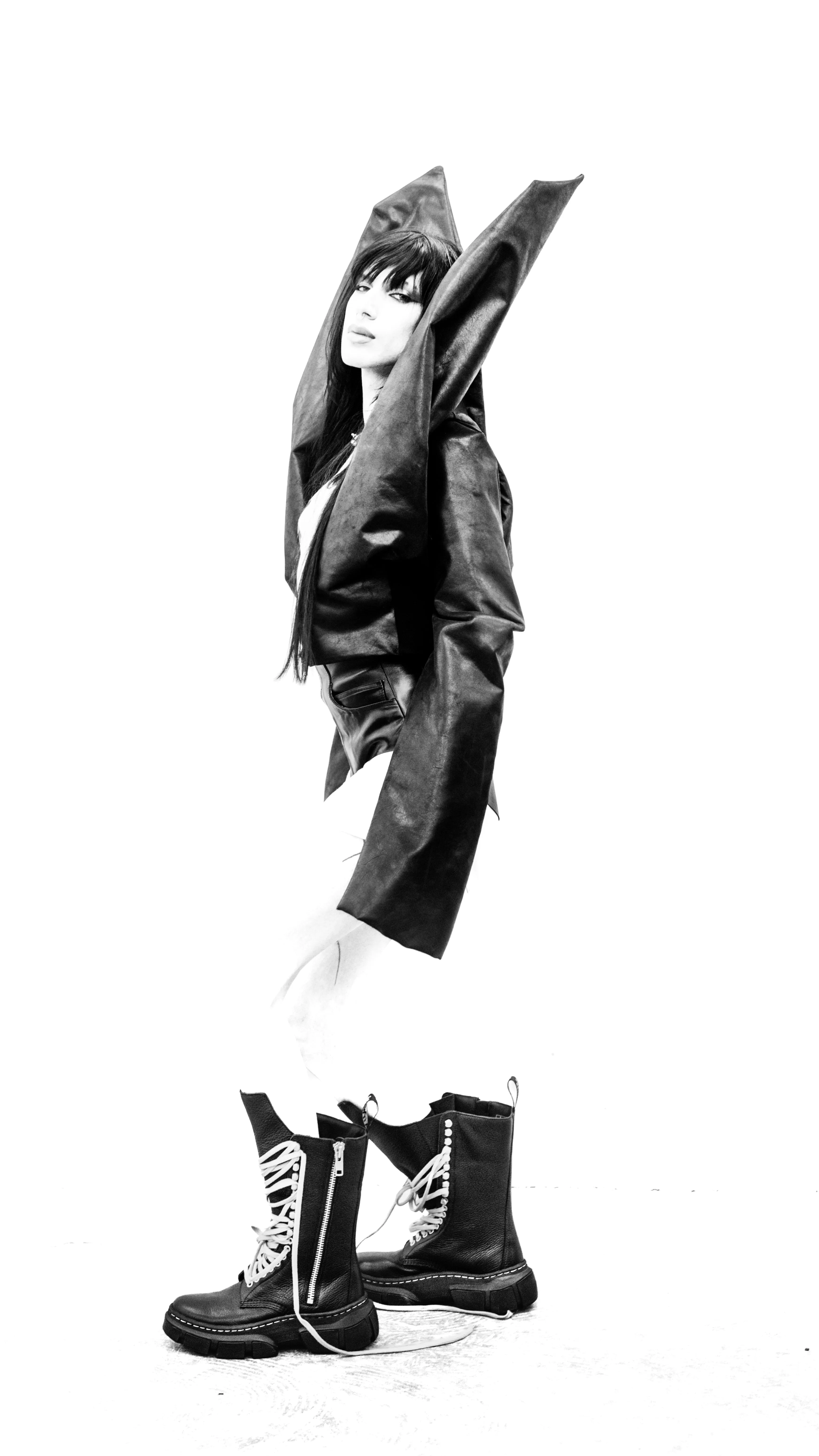 Rick Owens x Dr Martens Calf Length Boots