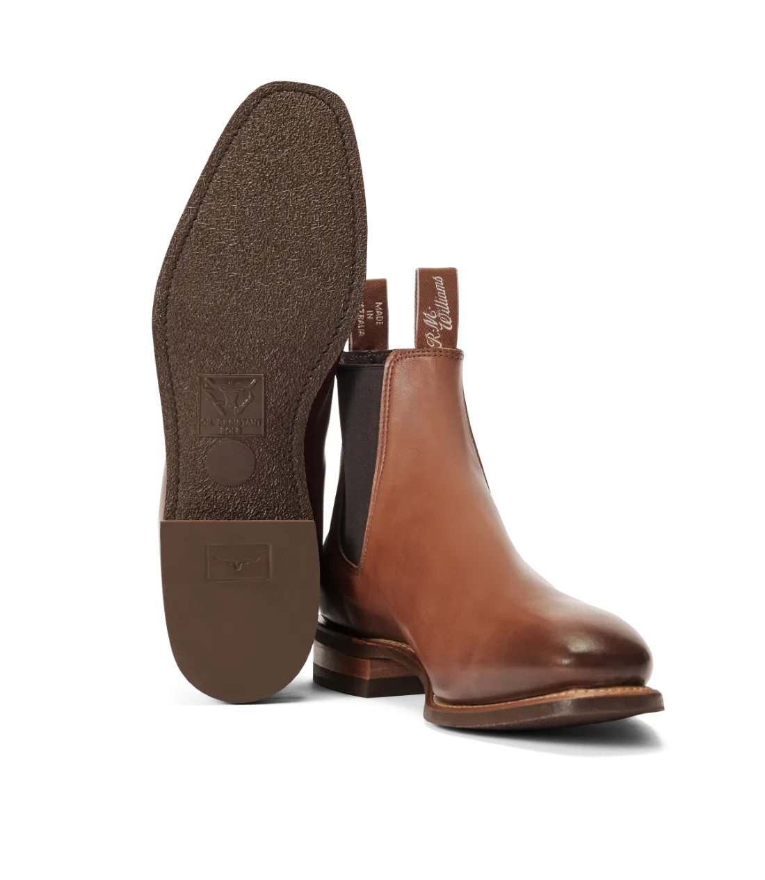 R.M.Williams - Comfort Craftsman  - Burnished Leather  - Dark Tan - H Fit