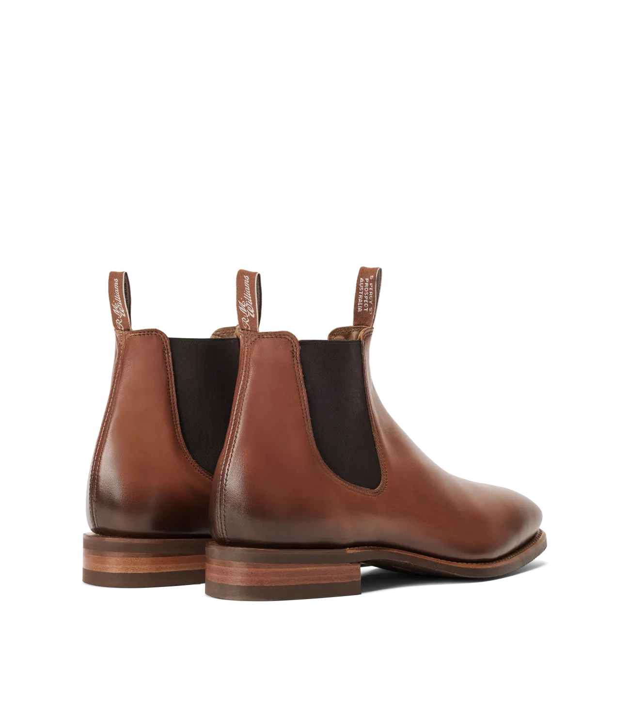R.M.Williams - Comfort Craftsman  - Burnished Leather  - Dark Tan - H Fit