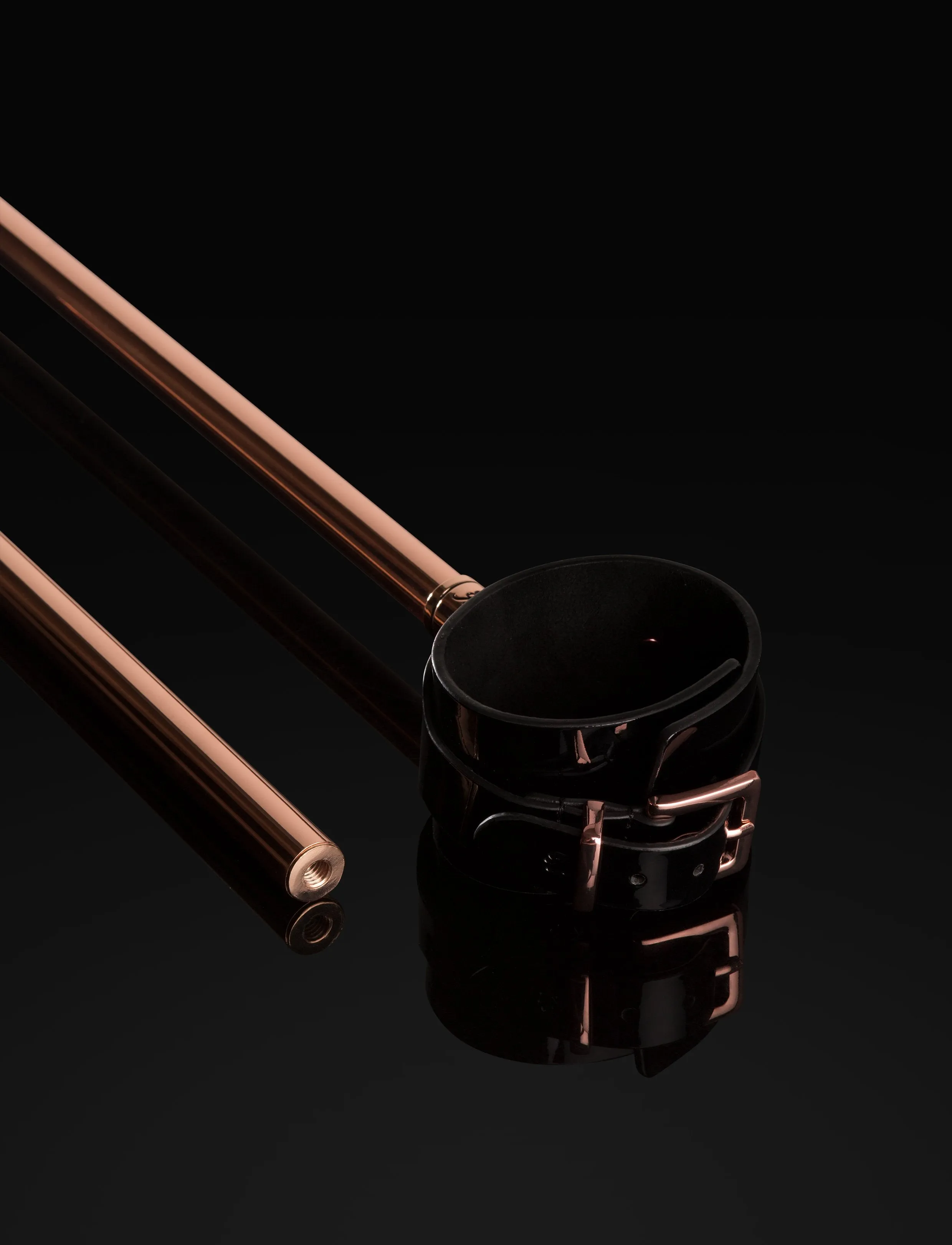 Rose Gold Leather Spreader Bar