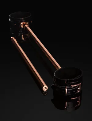 Rose Gold Leather Spreader Bar