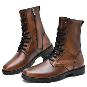 Safety Trekking Leather Riding Moto Shoes