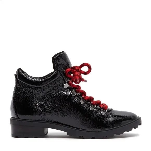 SCHUTZ NICEIA PATENT LEATHER HIKING BOOT - NIB!