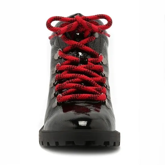 SCHUTZ NICEIA PATENT LEATHER HIKING BOOT - NIB!