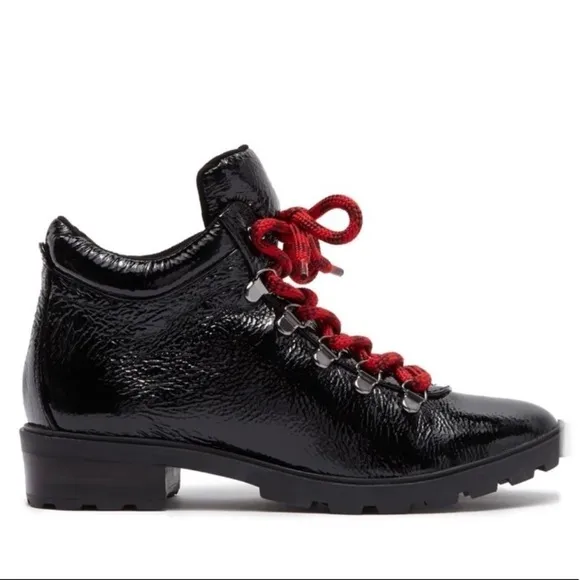 SCHUTZ NICEIA PATENT LEATHER HIKING BOOT - NIB!