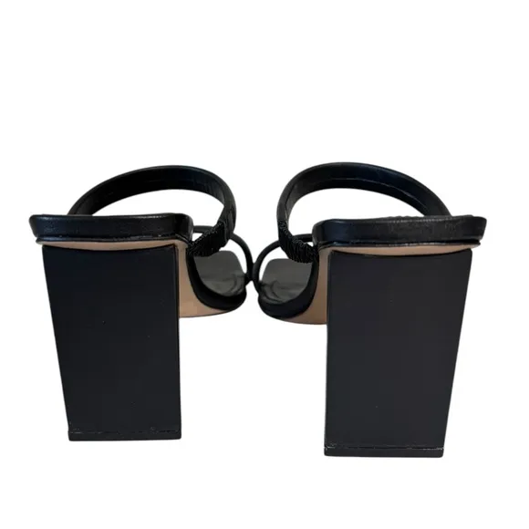 SCHUTZ Ully Napa Leather Sandal in Black - Size 6