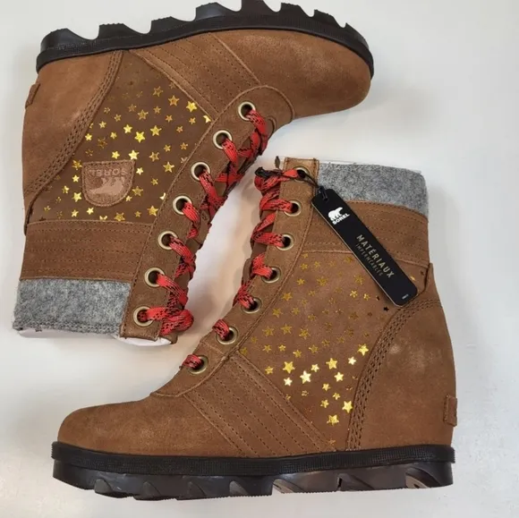 Sorel Lexie Wedge II Waterproof BootieTan