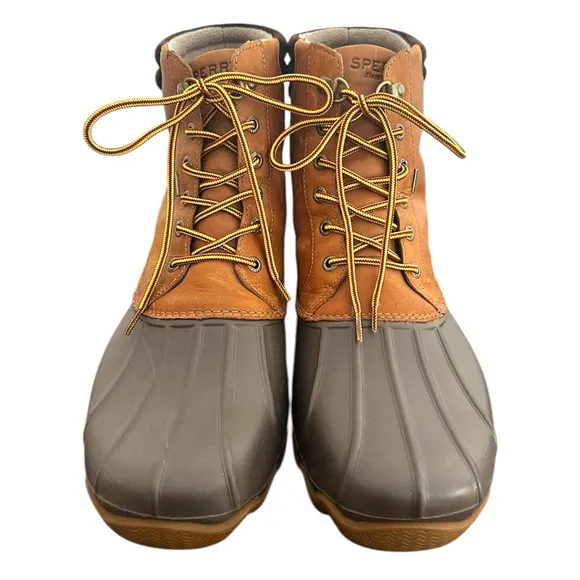 Sperry Mens Avenue Duck Winter Waterproof Outdoor Leather Boot Tan/Brown Size 13