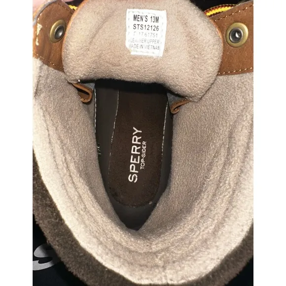 Sperry Mens Avenue Duck Winter Waterproof Outdoor Leather Boot Tan/Brown Size 13