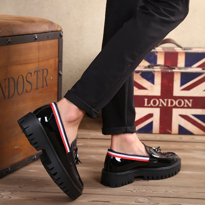 Spring new British style casual men's leather shoes