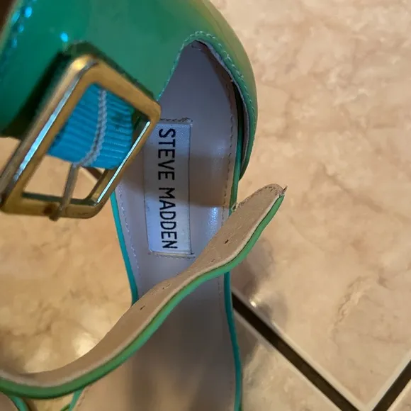 Steve Madden Marlenee Mint Green Heel