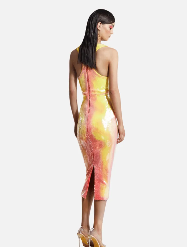 That Old Houdini Magic Dress - Orange