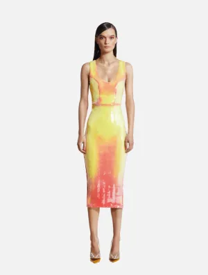 That Old Houdini Magic Dress - Orange