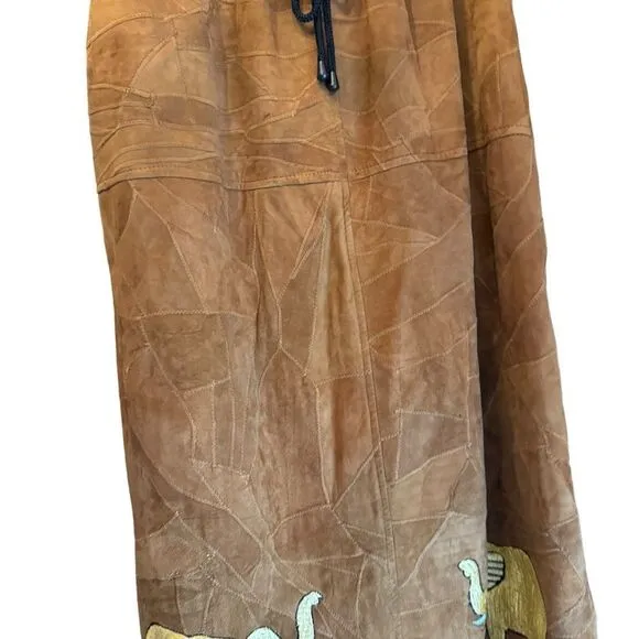 The African Star. Women’s Free Size Full Leather Elephant Skirt.