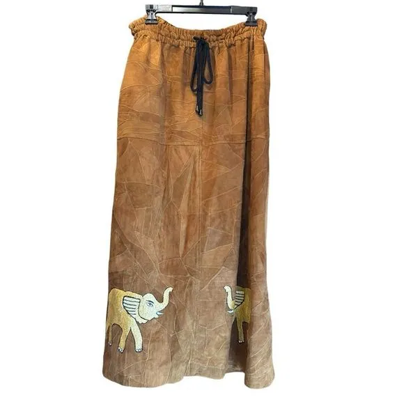 The African Star. Women’s Free Size Full Leather Elephant Skirt.