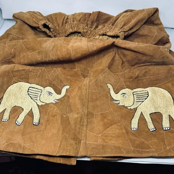 The African Star. Women’s Free Size Full Leather Elephant Skirt.