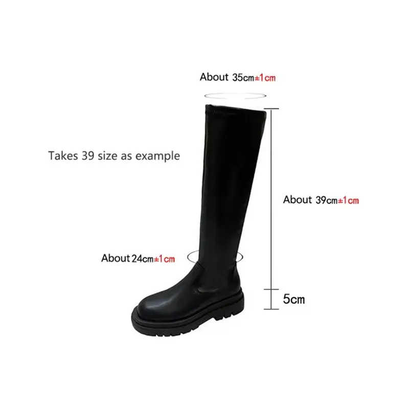 Thick Sole Knee-High Boots