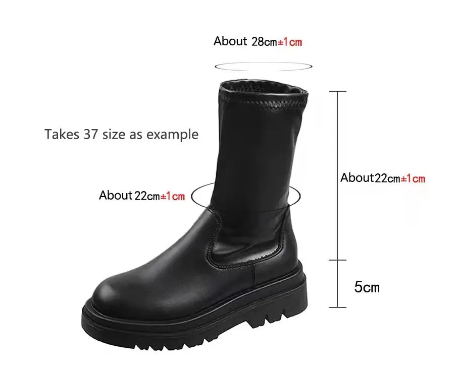 Thick Sole Knee-High Boots