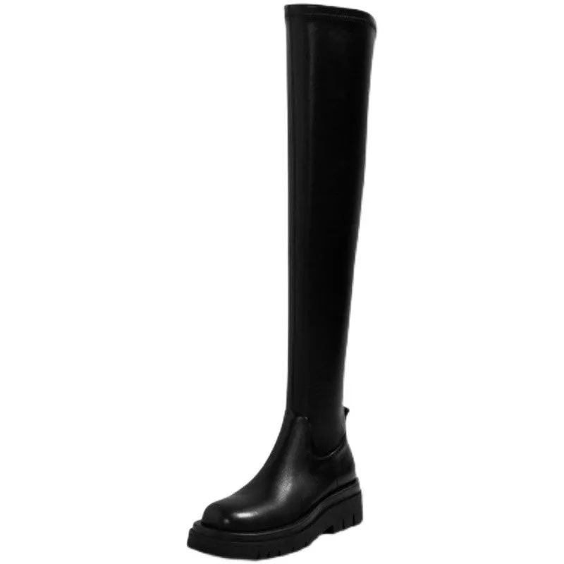 Thick Sole Knee-High Boots