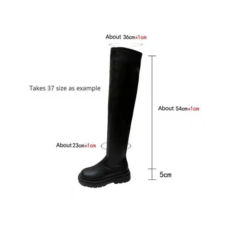 Thick Sole Knee-High Boots