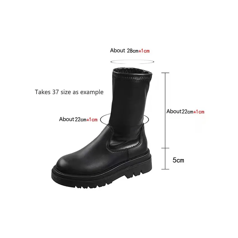 Thick Sole Knee-High Boots
