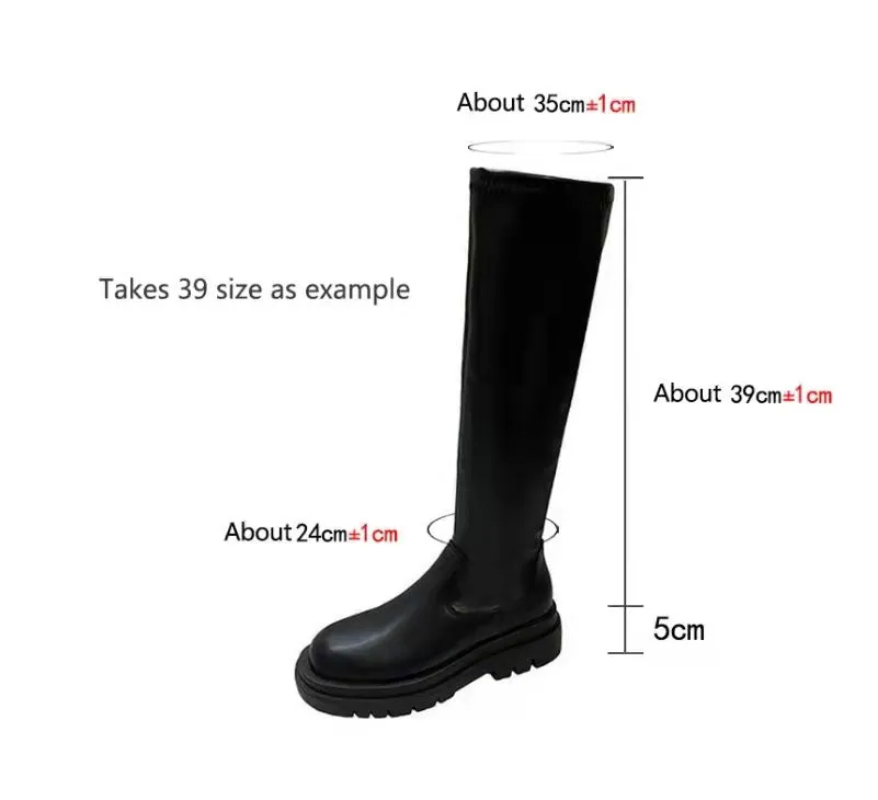 Thick Sole Knee-High Boots