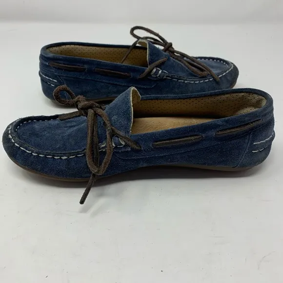 Thousand navy driver loafer slip on size 32 / US 1