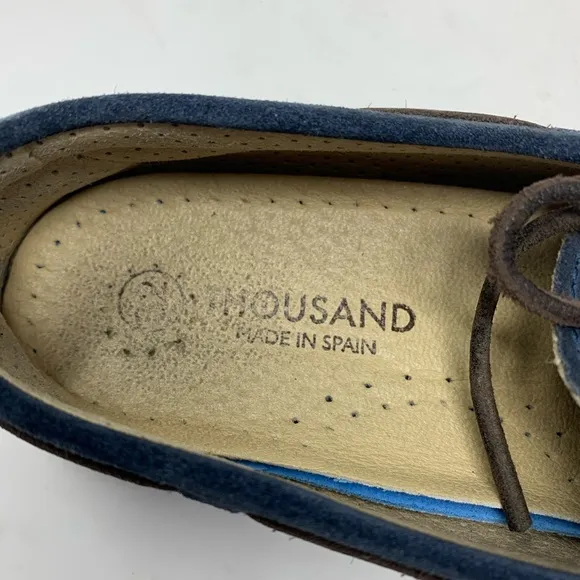 Thousand navy driver loafer slip on size 32 / US 1