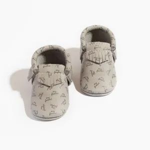 Tiny Feminist Moccasin Baby Shoe