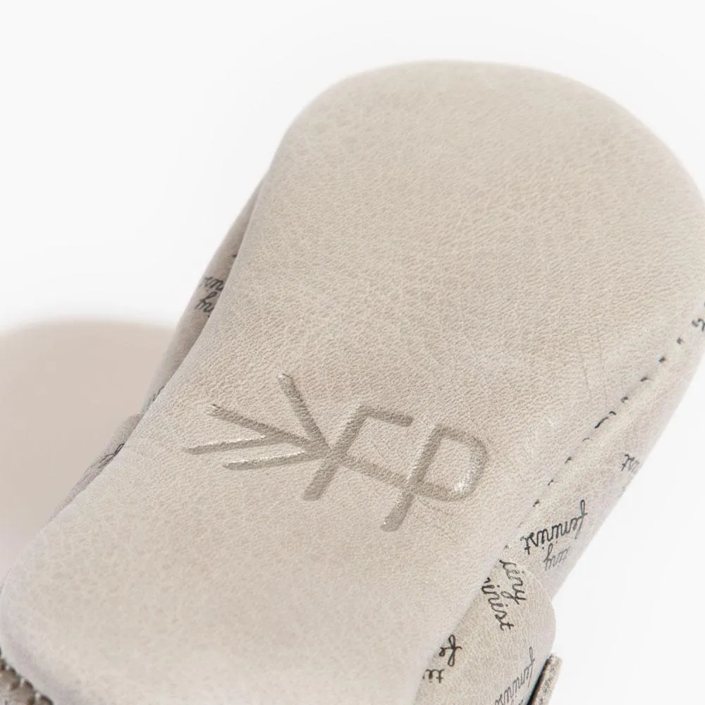 Tiny Feminist Moccasin Baby Shoe