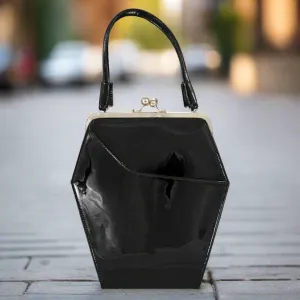 To Die For Purse in Patent Vegan Leather