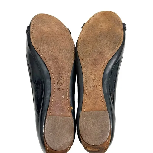 Tory Burch Navy Patent Leather Ballet Flat Size 9.5