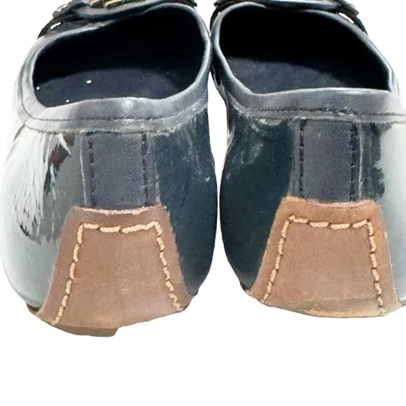 Tory Burch Navy Patent Leather Ballet Flat Size 9.5